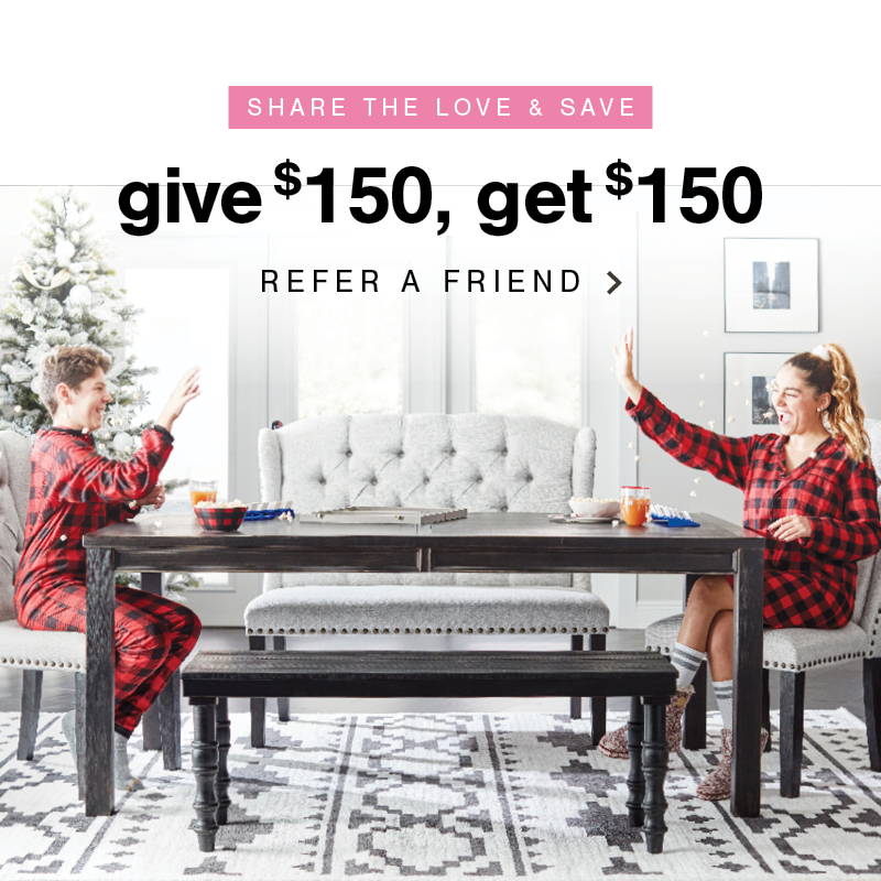 share the love & save give $150, get $150 refer a friend today 