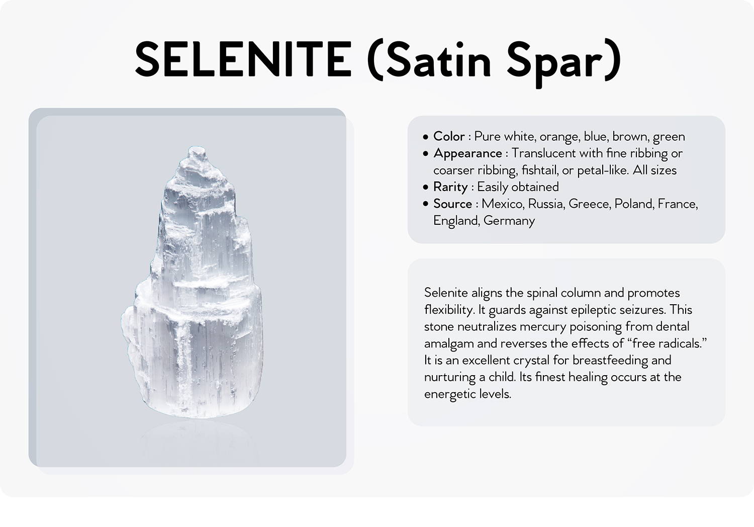 selenite (stain spar)