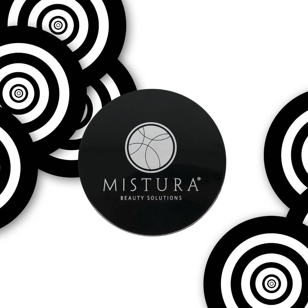 Mistura Beauty's flagship cosmetics product- The 6-in-1 Beauty Solution Compact. As seen on Dragons' Den Canada
