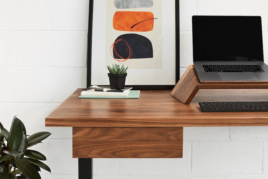 Solid wood drawer - sit-stand desk | ergonofis