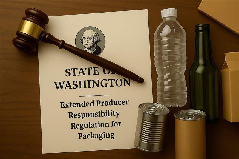 Concept of state of Washington EPR packaging regulation