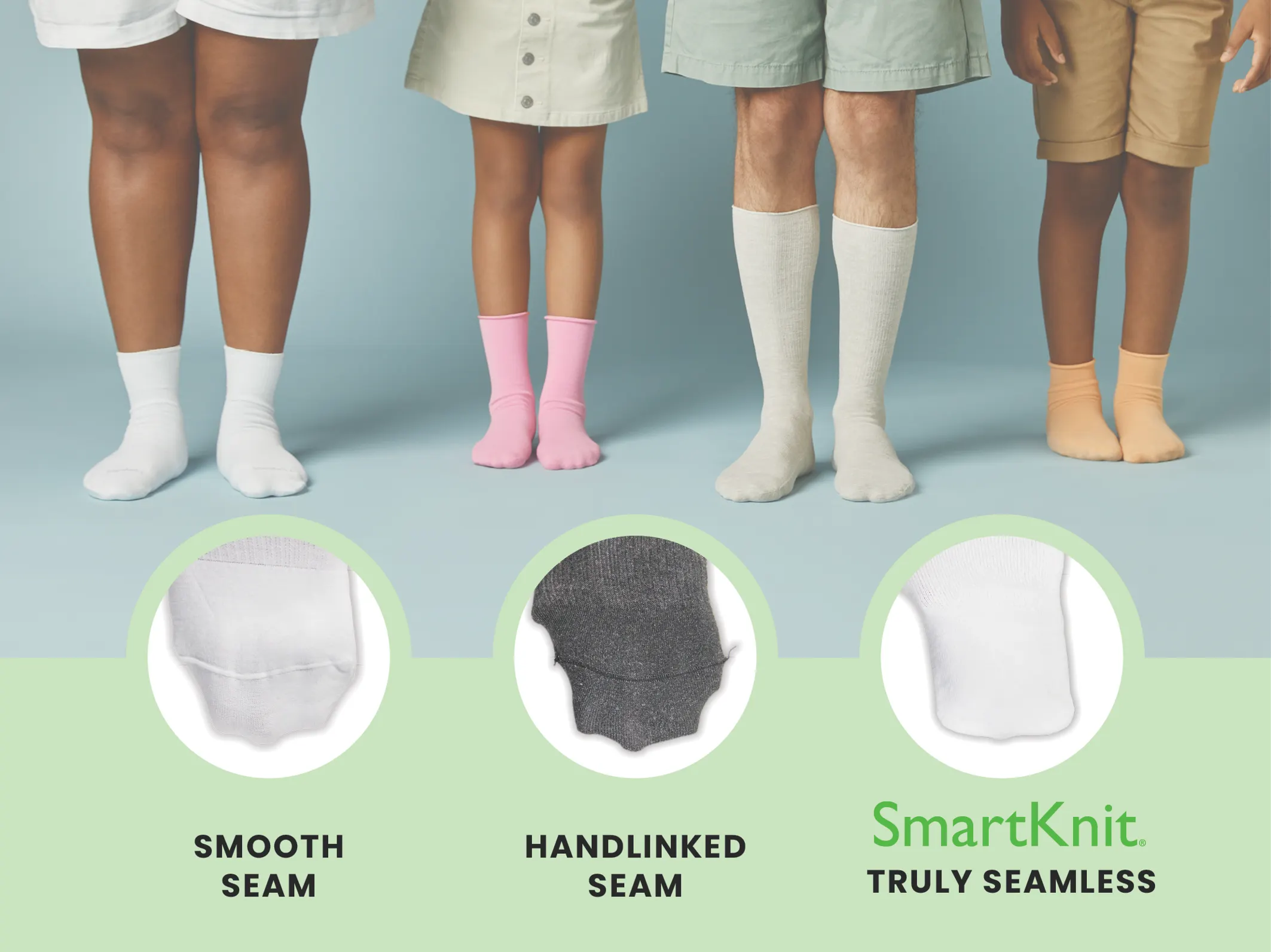SmartKnitKIDS, Truly Seamless Socks