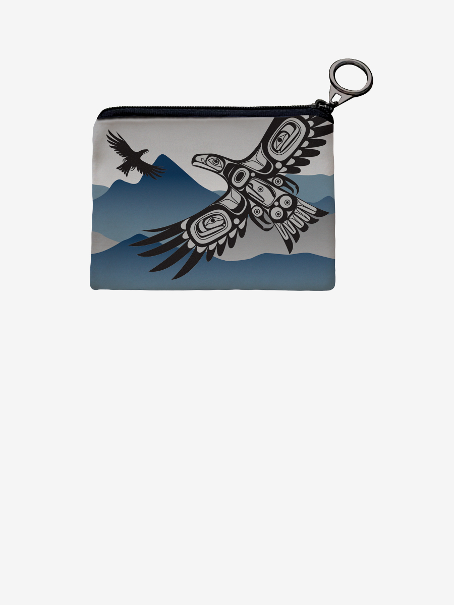 Soaring Eagle Coin Purse by Corey Bulpitt, Haida