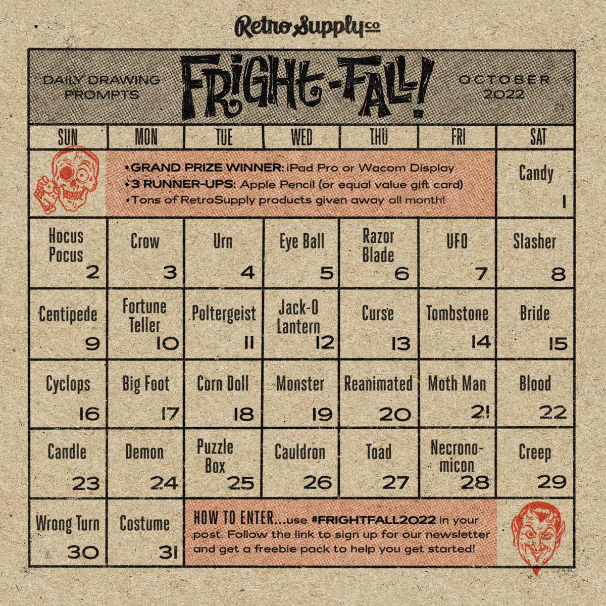 Fright-Fall 2022 Calendar
