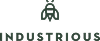 Logo of Industrious featuring a bee design.