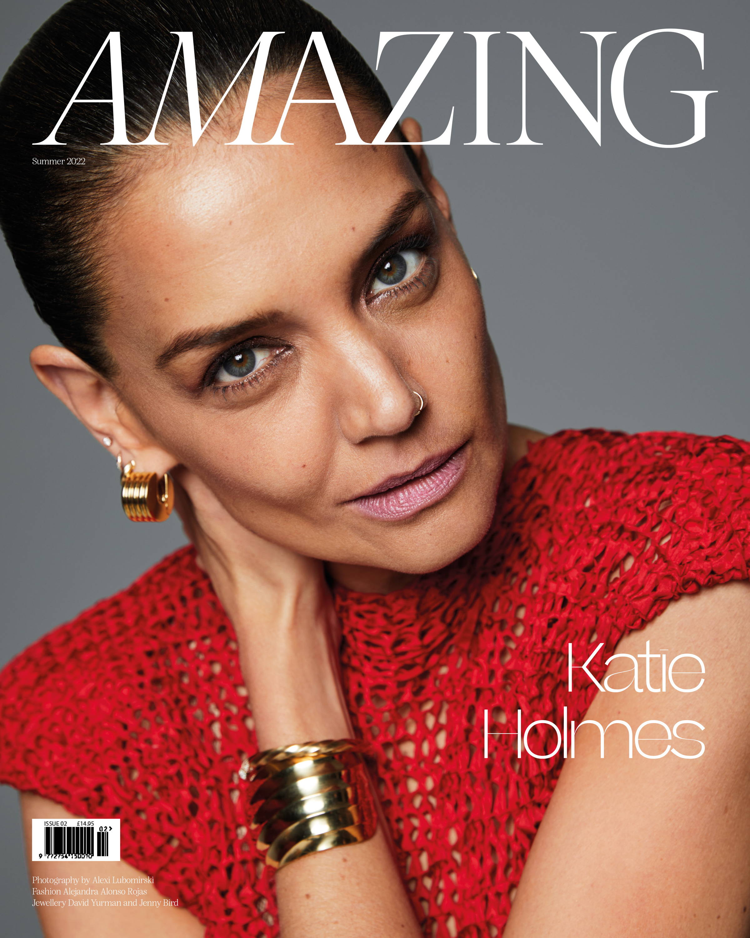 Katie Holmes wears Alejandra Alonso Rojas, Jenny Bird and David Yurman Amazing Magazine Issue 2