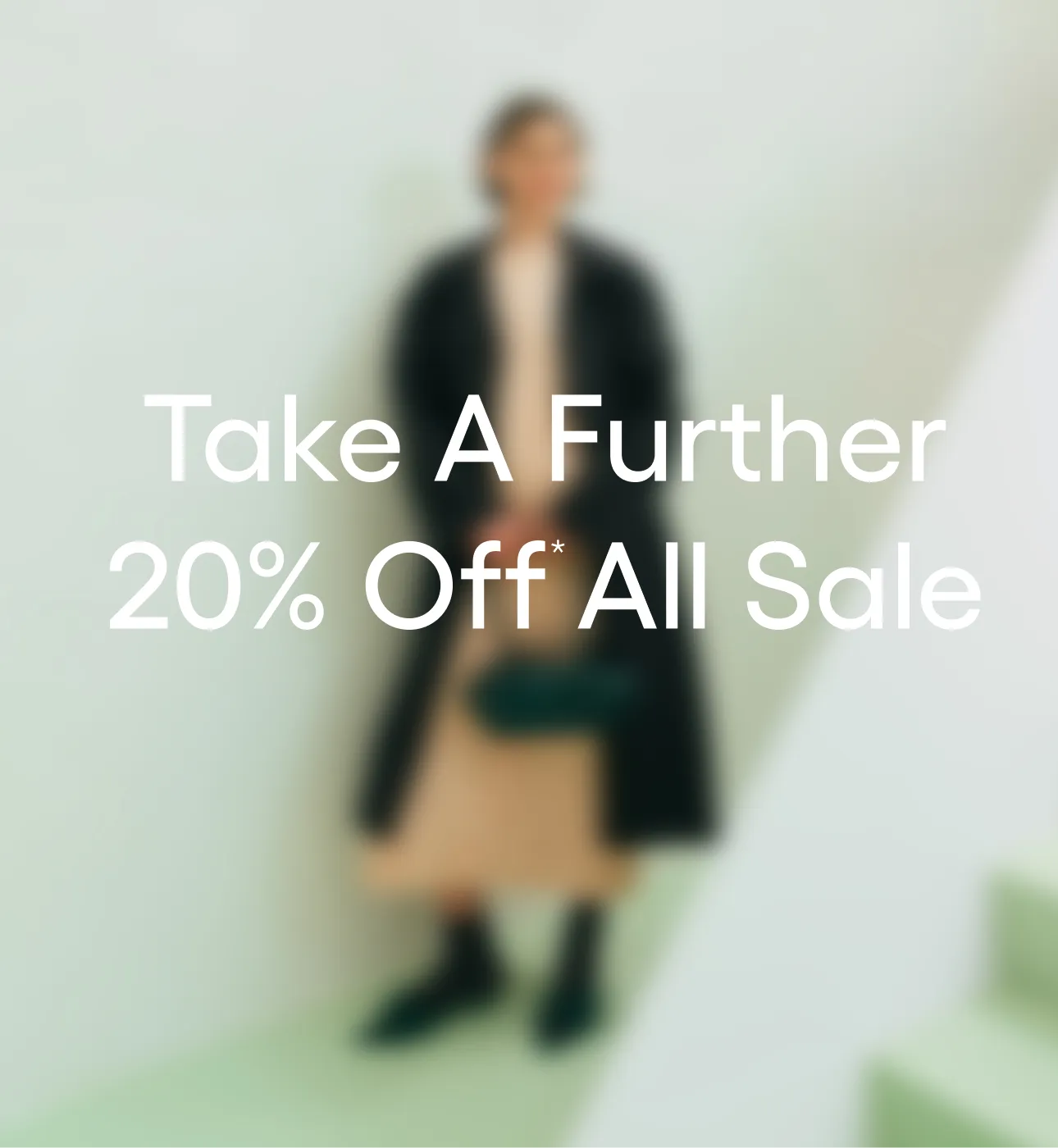 Text promoting a 20% discount on all sale items.