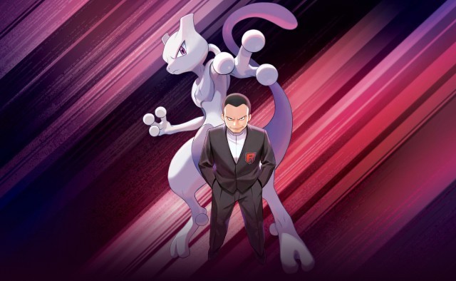 Every mewto card & rare mewto cards - A character in a suit stands with a Pokémon in a dynamic background.