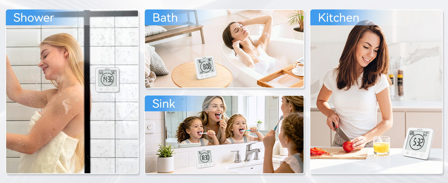 Four images showcasing different aspects of beauty and wellness products.
