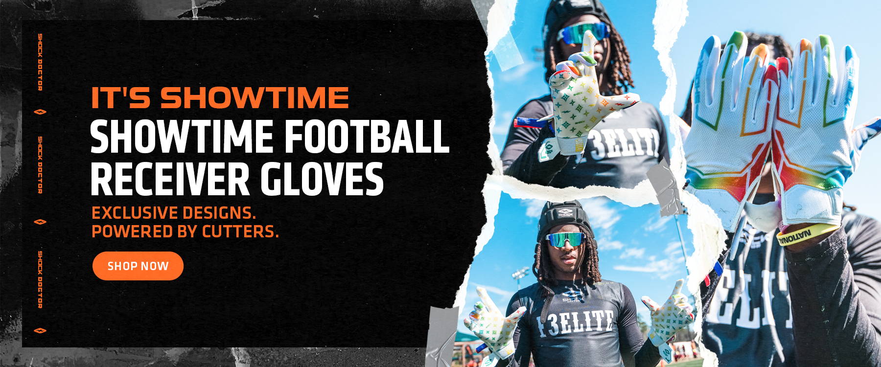 It's Showtime. Showtime Football Receiver Gloves. 