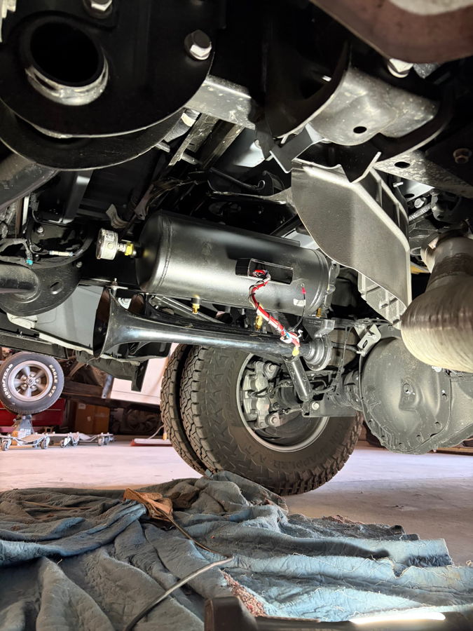 Completed Spare Tire Delete Kit setup detail on Sean's 2024 RAM 3500 photo 3