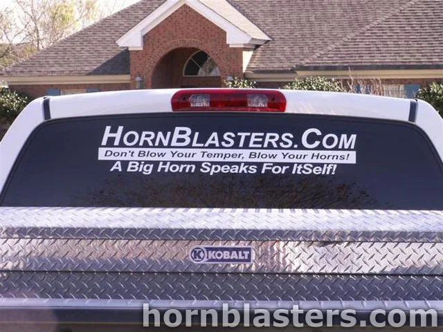 Finalized train horn layout on Travis's 2006 Dodge Ram 1500