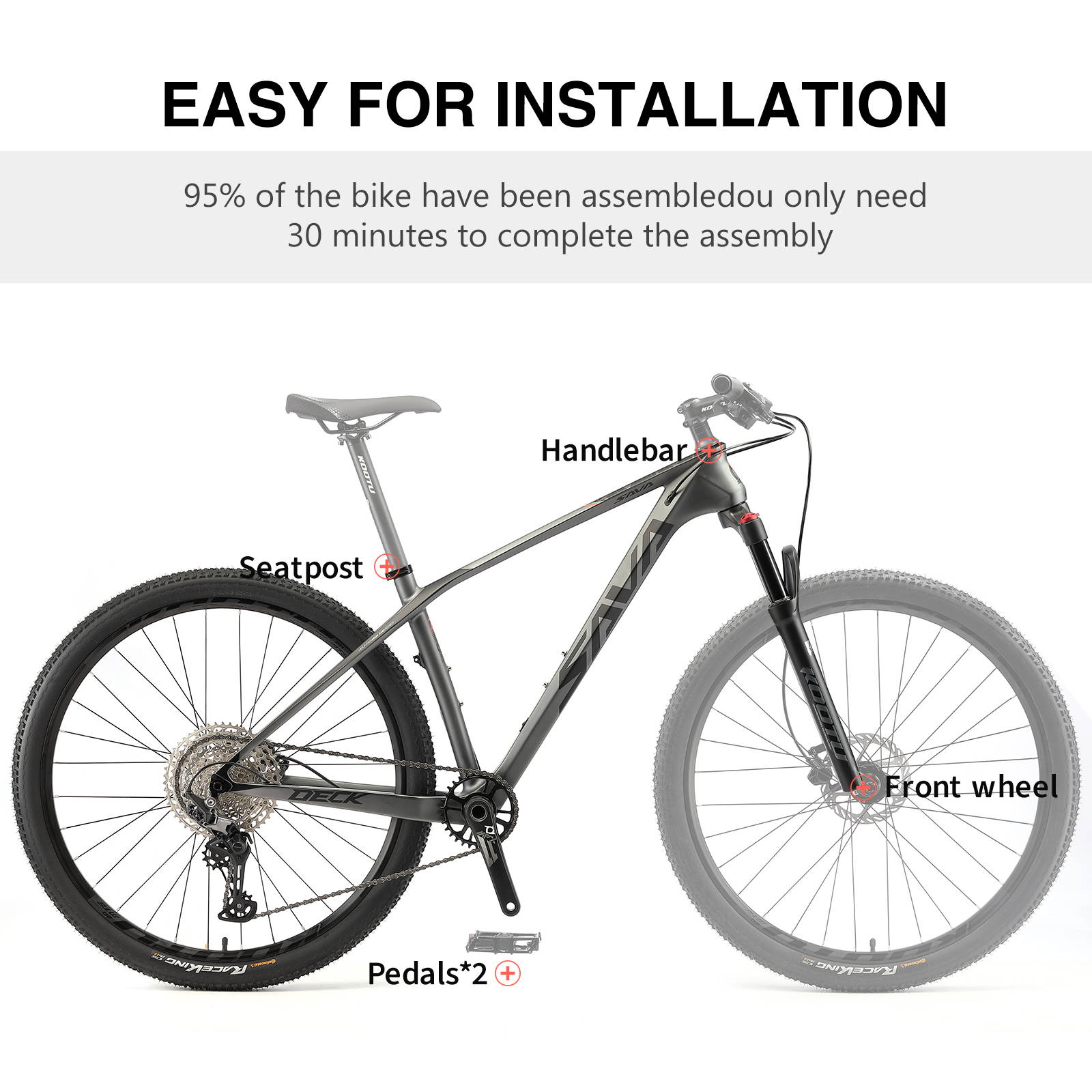 90% pre-assembled-SAVA bikes