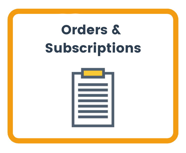 Orders and Subscriptions