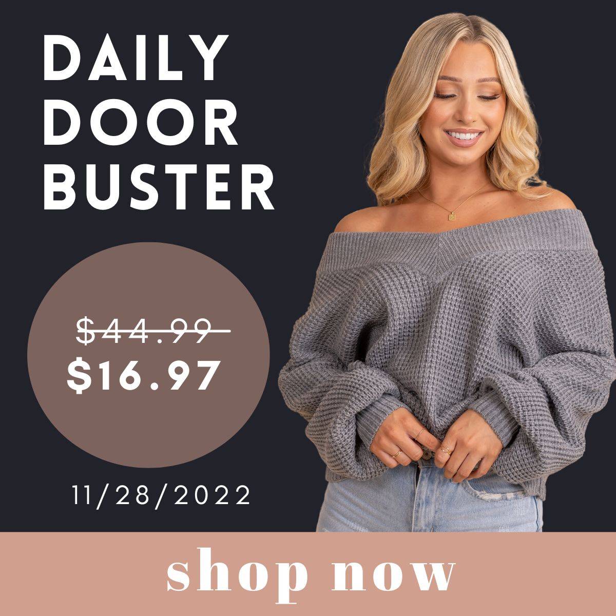 worth watching sweater doorbuster 