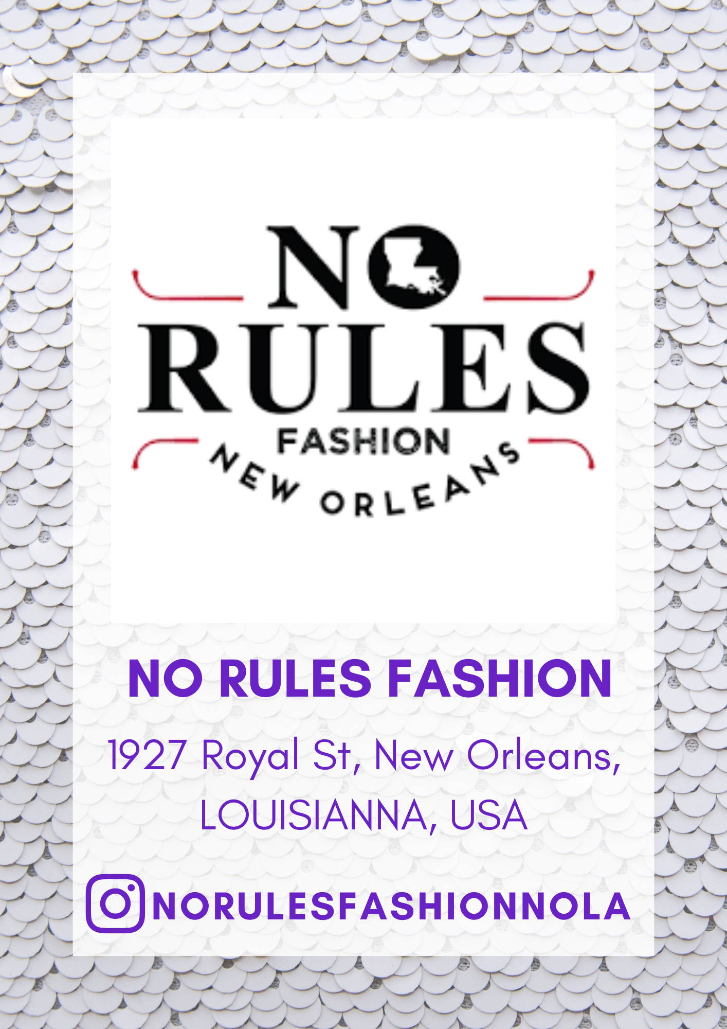 No Rules Fashion New Orleans Sea Dragon Studio Holographic Festival Clothing Retail Partner