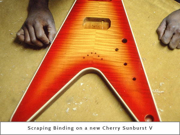 Early Dean Guitar V - Cherry Sunburst