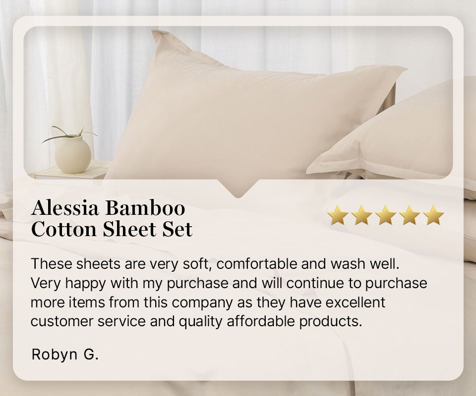 Alessia Bamboo Cotton Sheet Set