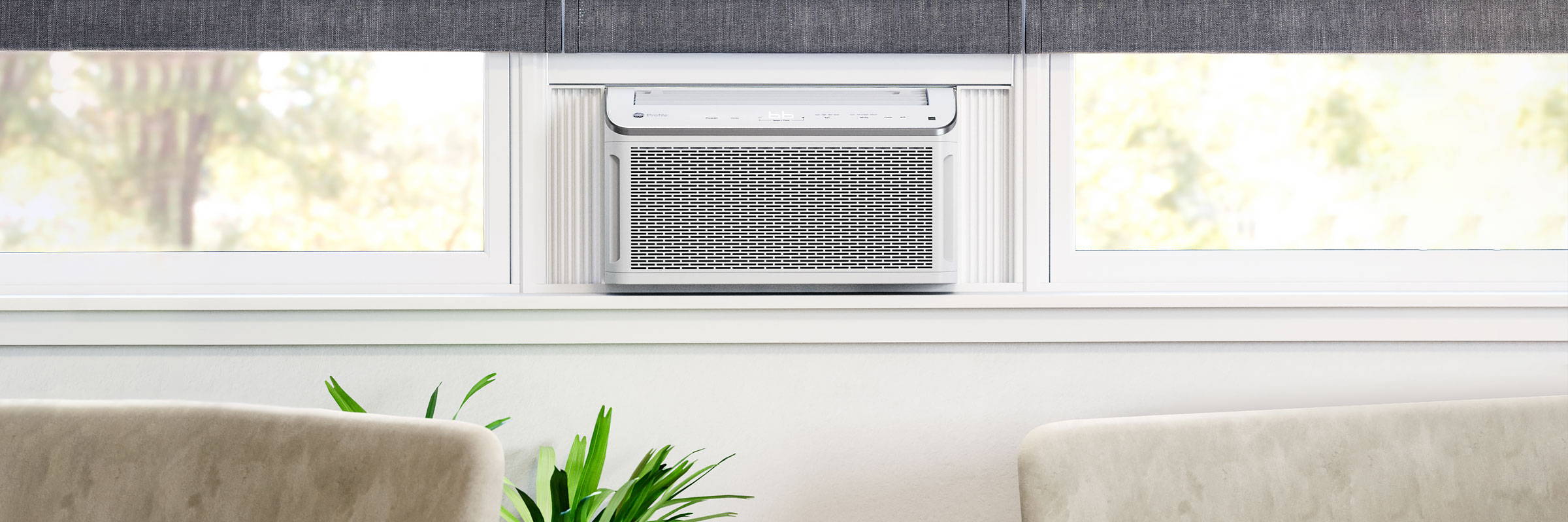 Room Air Conditioner installed in a living room.