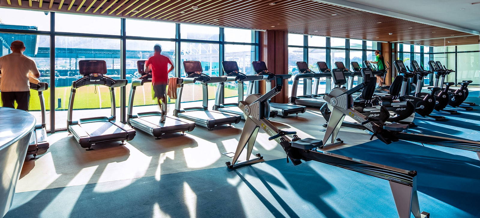 Hotel Gym Equipment Treadmills and Rowers