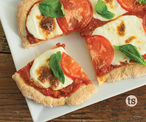 margherita flatbread pizza