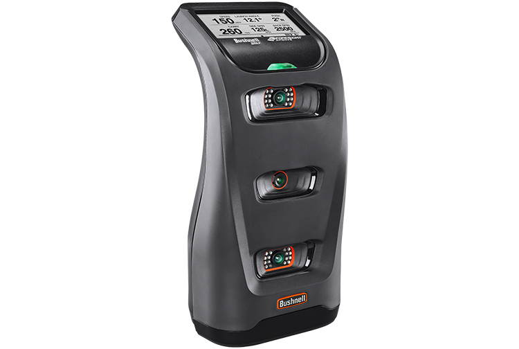 The Bushnell Launch Pro launch monitor and home golf simulator