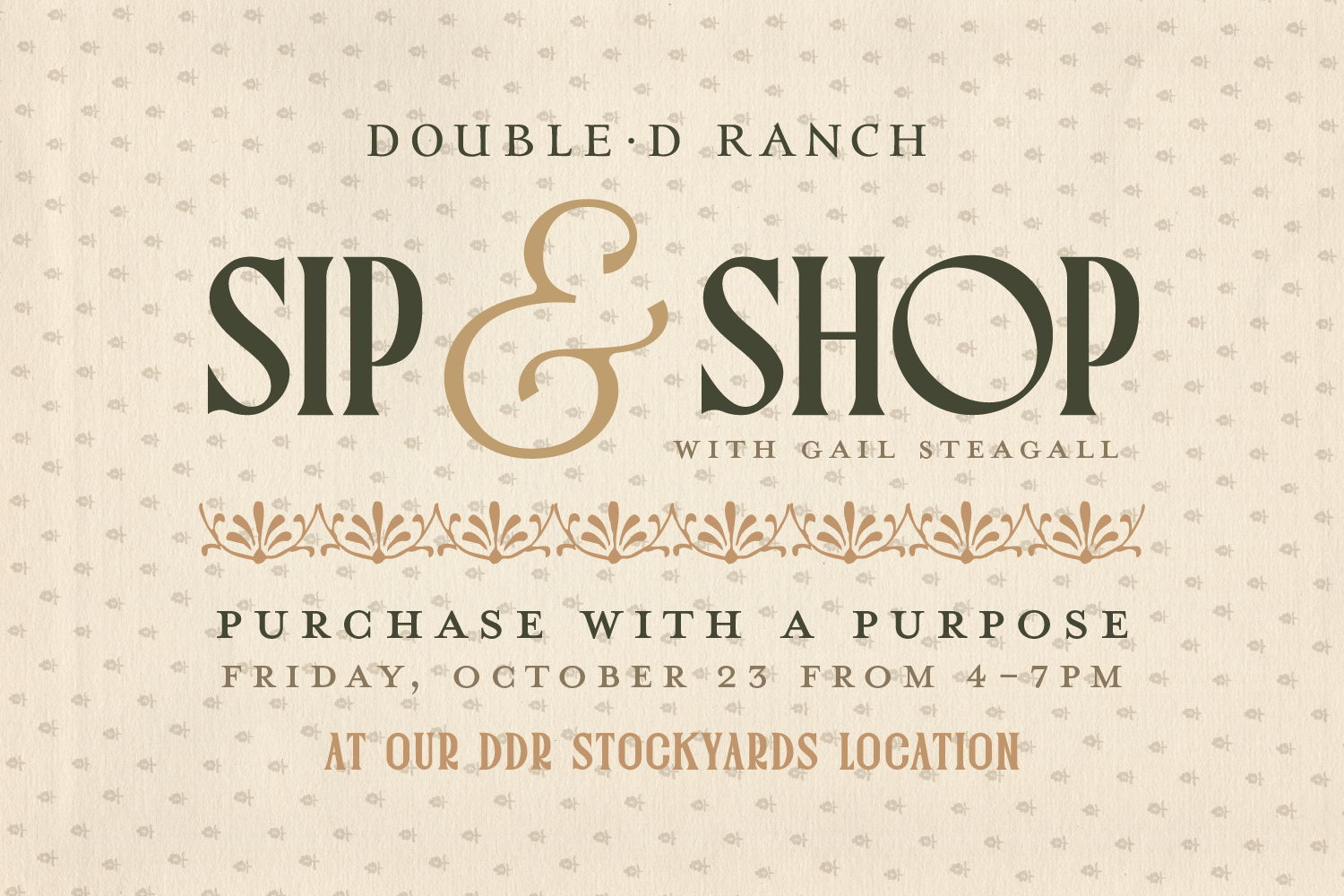 Gail Stegall Sip and Shop