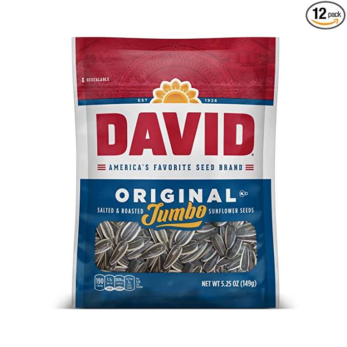 DAVID SEEDS Roasted and Salted Sunflower Seeds