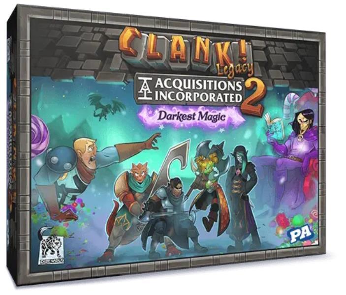 The box art of the sequel to the Clank! Legacy Board Game.