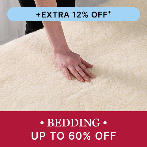  Bedding up to 60% off
