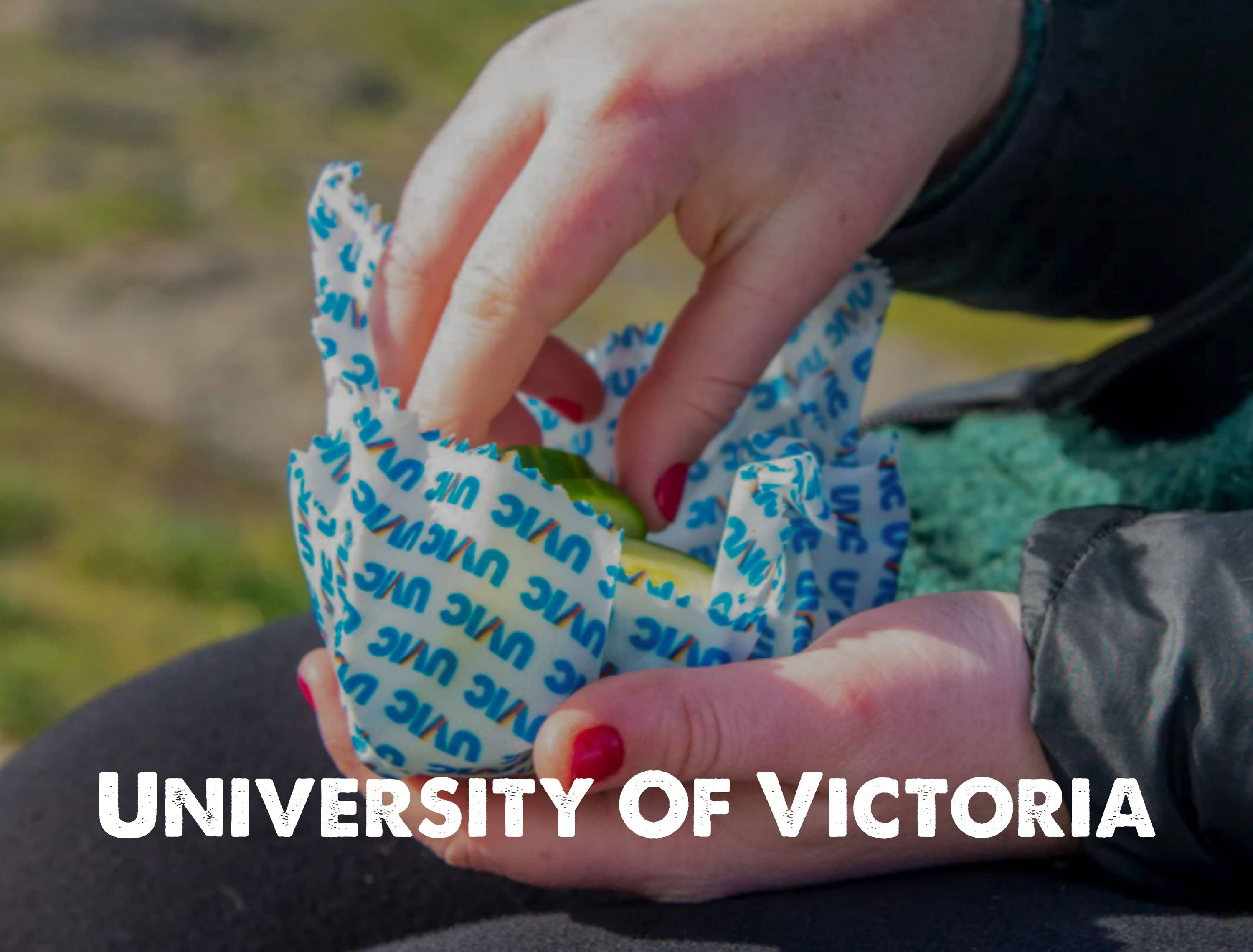 University of Victoria custom beeswax wraps with Nature Bee