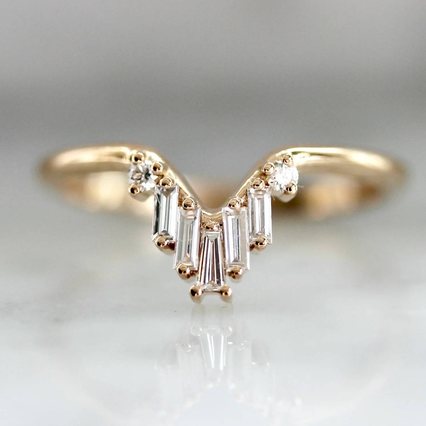 Baguette Diamond Tiara  Band