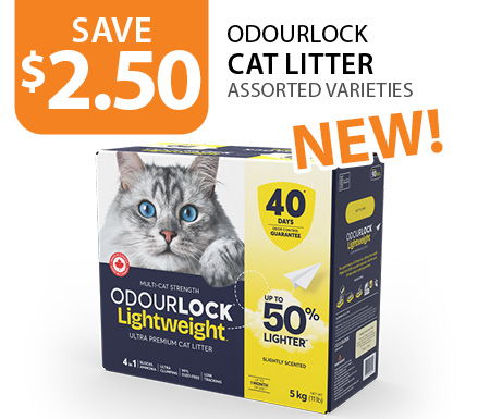 $2.50 off OdourLock Cat Litter