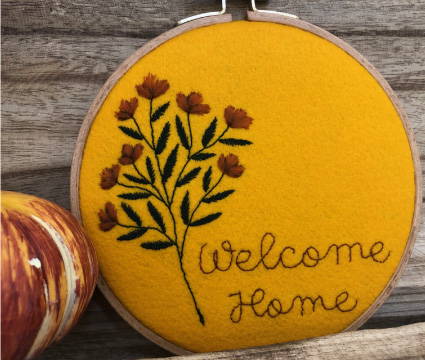 Welcome Home Wall Art for Fall