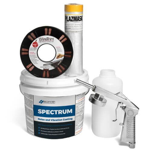Spectrum sound deadening spray kits