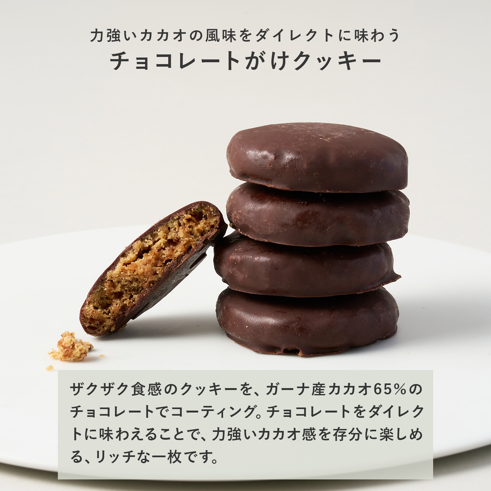 チョコレートがけクッキー