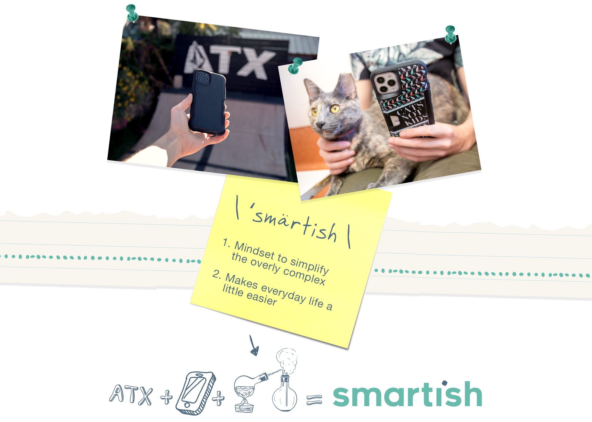 Smartish: 1. Mindset to simplify the overly complex; 2. Makes everyday life a little easier