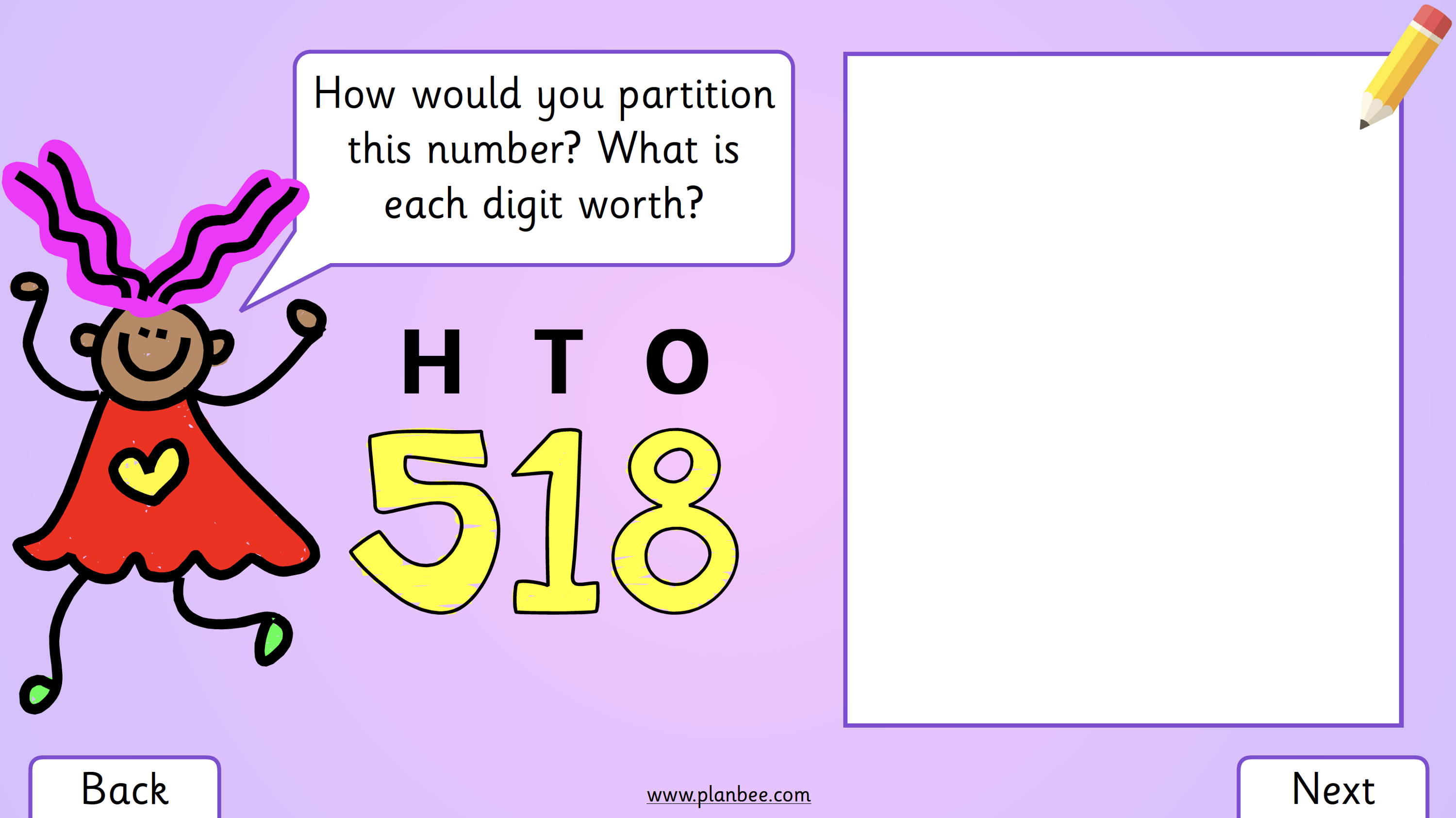 partition digit number place vale addition subtraction ks1 ks2
