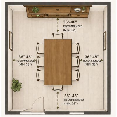 Amish Tables Room Clearance Guidelines