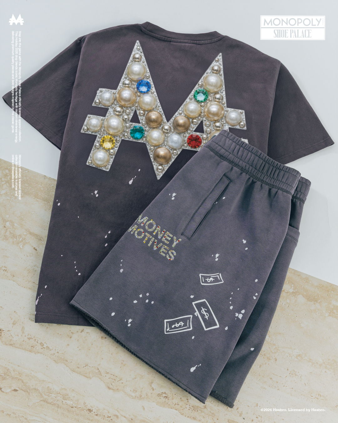 Black t-shirt with decorative 