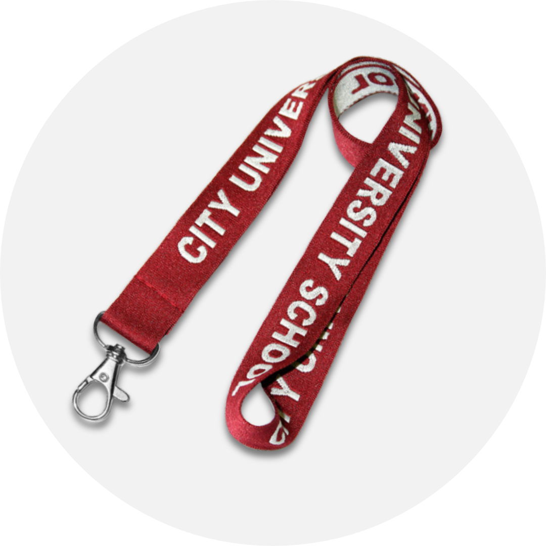 Woven-In Custom Lanyard - Text Only