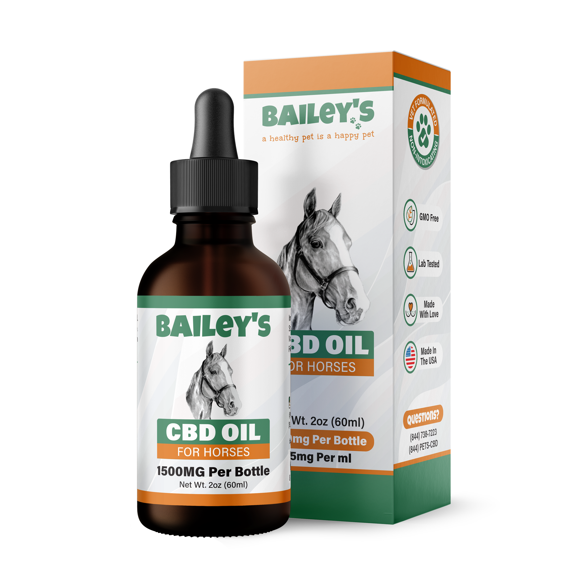 Baileys CBD Oil For Horses 1500mg