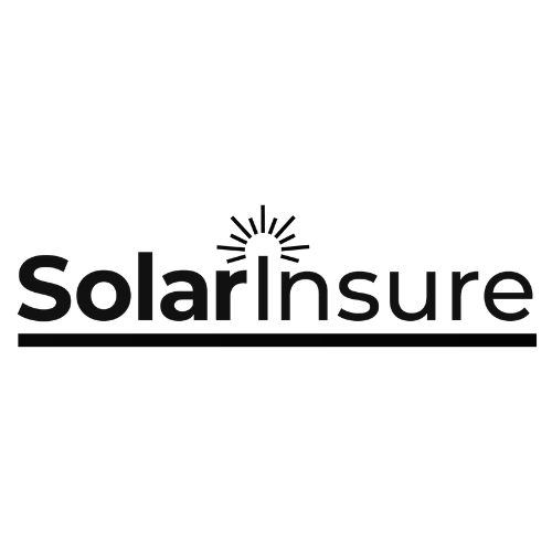 Logo of SolarInsure with a sun icon above the text.