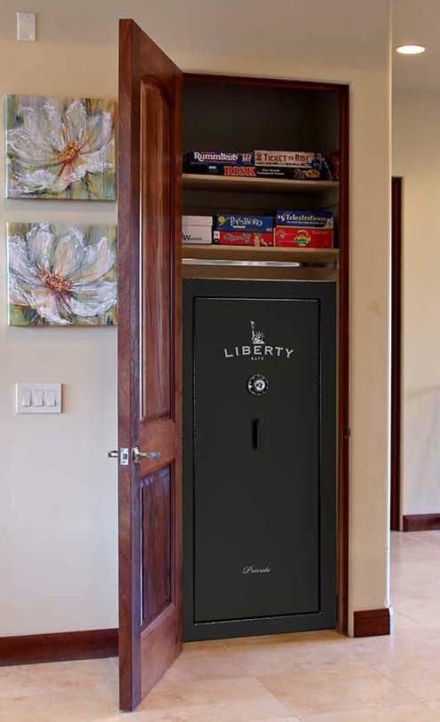 Private 22 Gun Safe in Closet