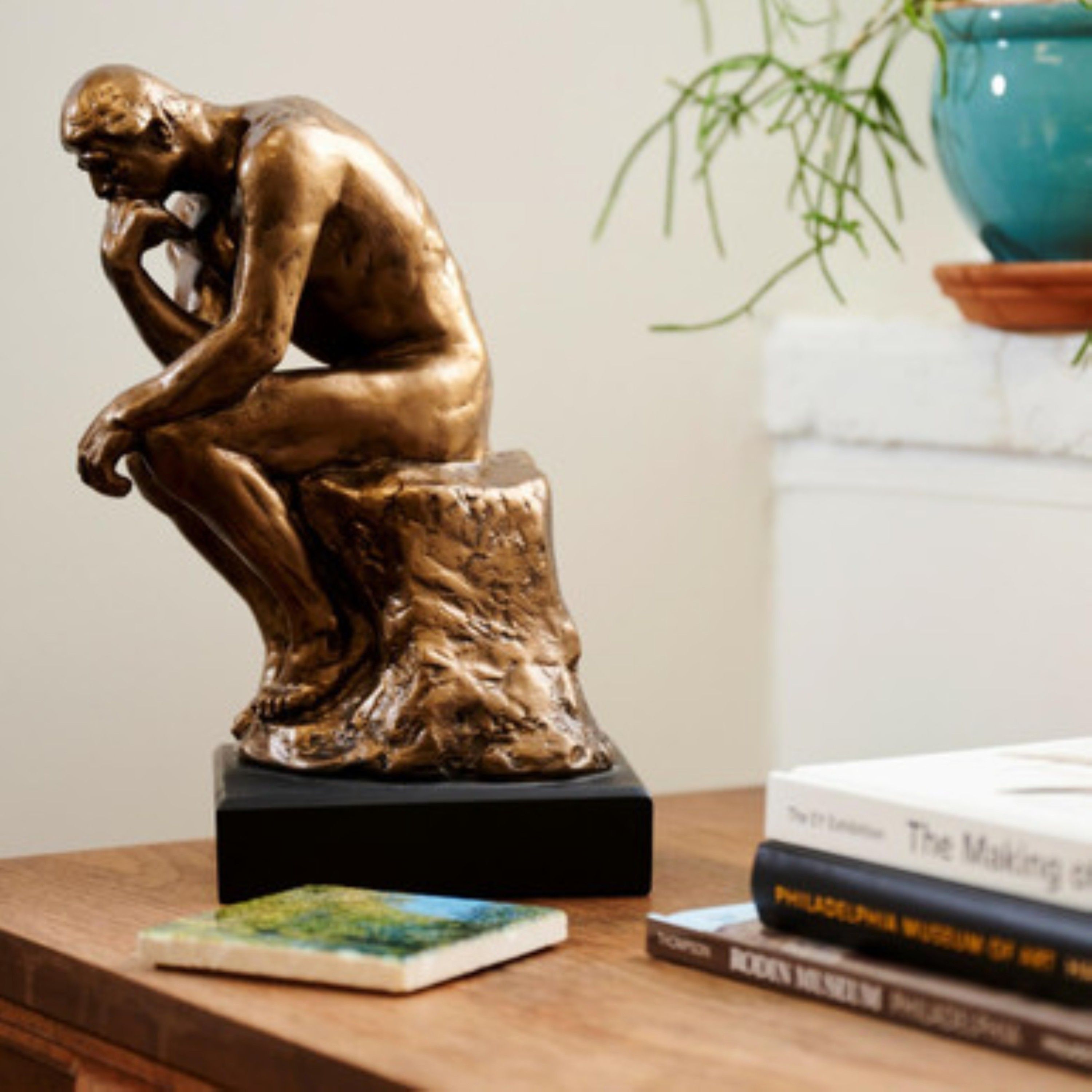 A bronze sculpture of Rodin's 