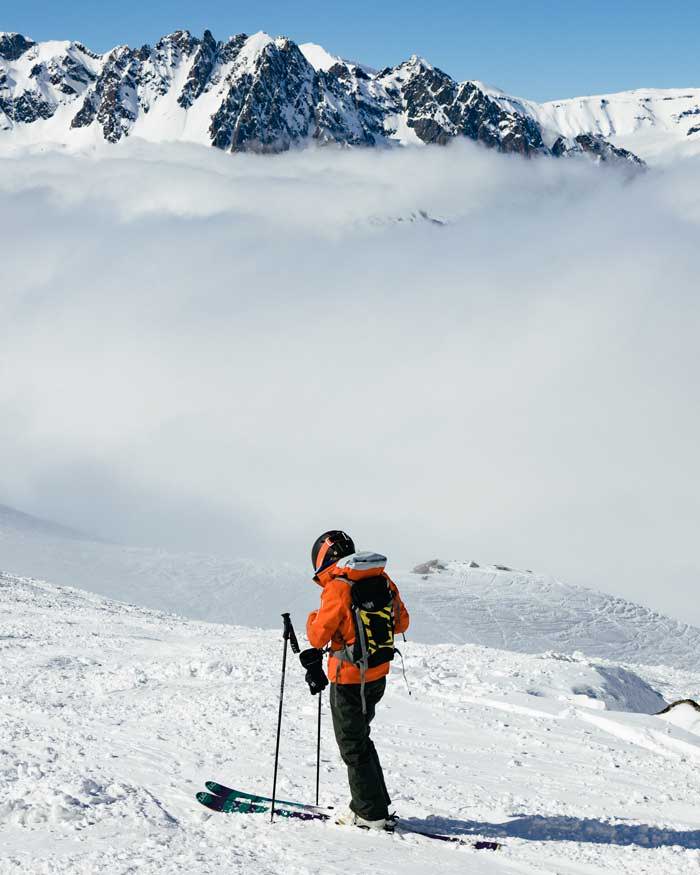 Skiing in Chamonix, France