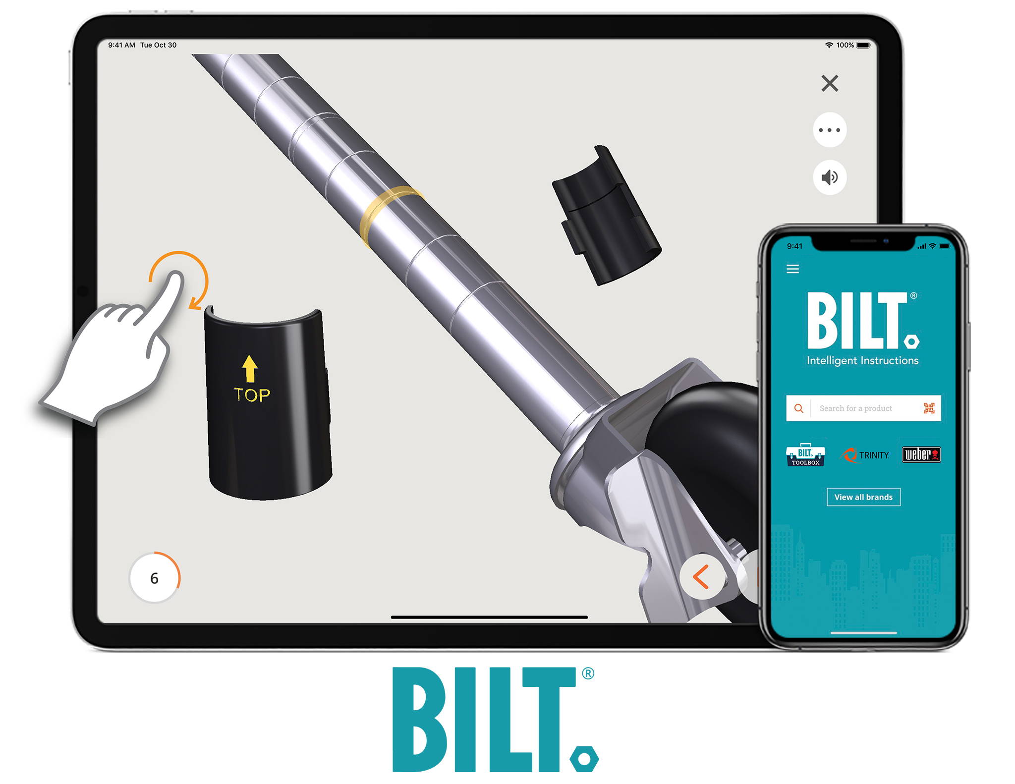 BILT app on tablet and mobile
