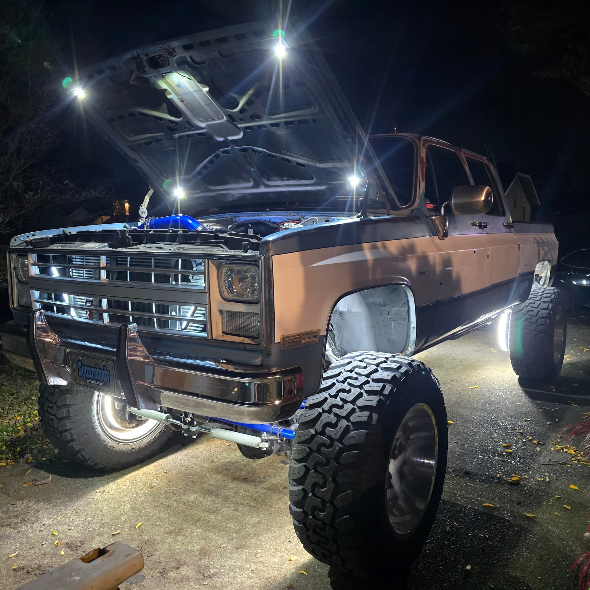 Joseph’s 1985 Chevy K30 with Shocker XL 6-Horn Train Kit
