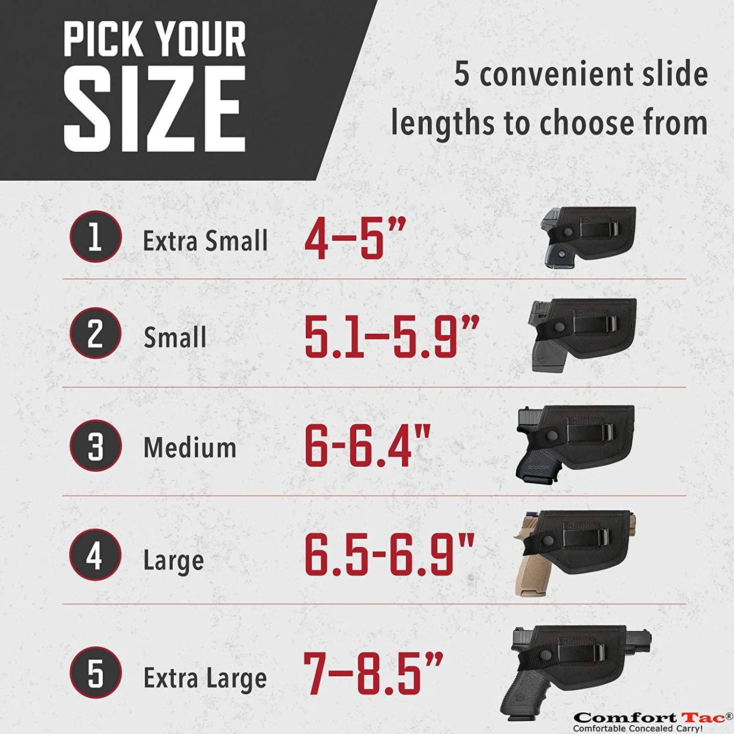 Choose your Gun model THE ULTIMATE CONCEALED CARRY IWB NYLON GUN HOLSTER FOR..
