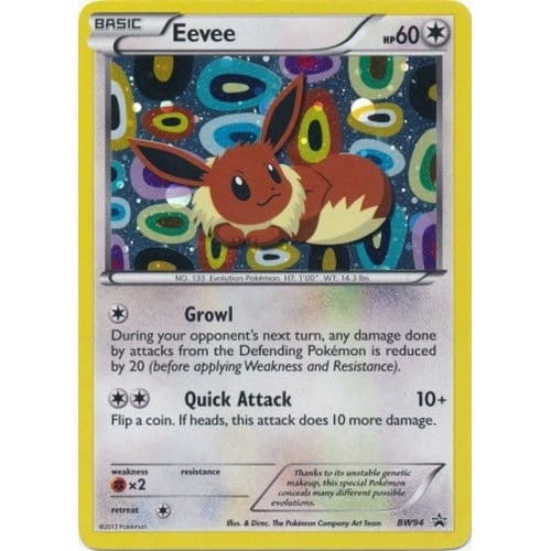 all eevee pokemon cards - Eevee Pokémon card with colorful background and attack descriptions.